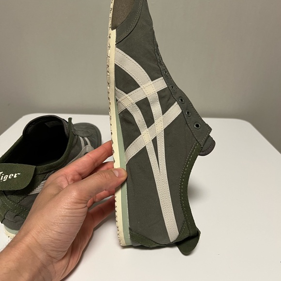 Onitsuka Tiger MEXICO 66 SLIP-ON 1183B603 301 MANTLE GREEN BIRCH US 12 EU 46.5 - Picture 7 of 14